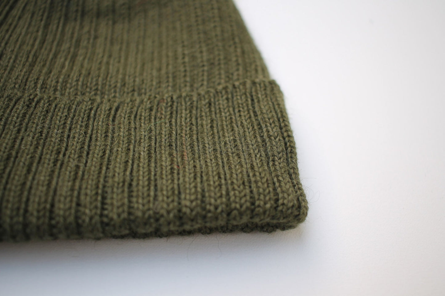 Forest Green Beanie for Adults. 100% Alpaca