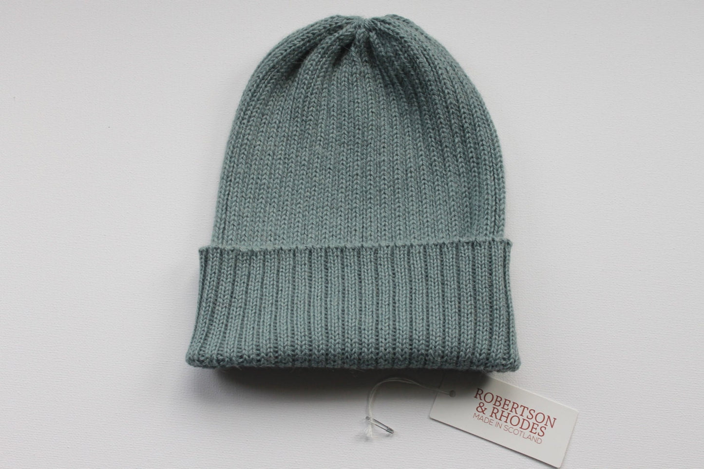 Duck Egg Parent & Child Unisex Beanie Set of 2 hats. 100% Alpaca - Handcrafted in Scotland. Twinning knitted watch caps.