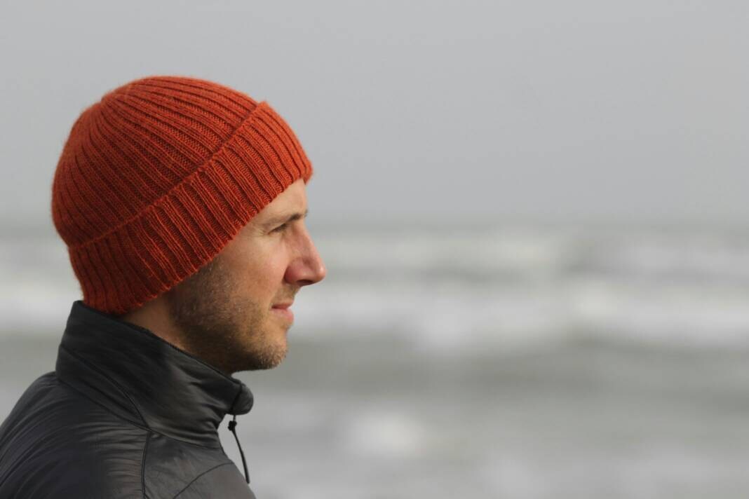 Rust/ Burnt Orange Beanie Hat for Adults. 100% Alpaca