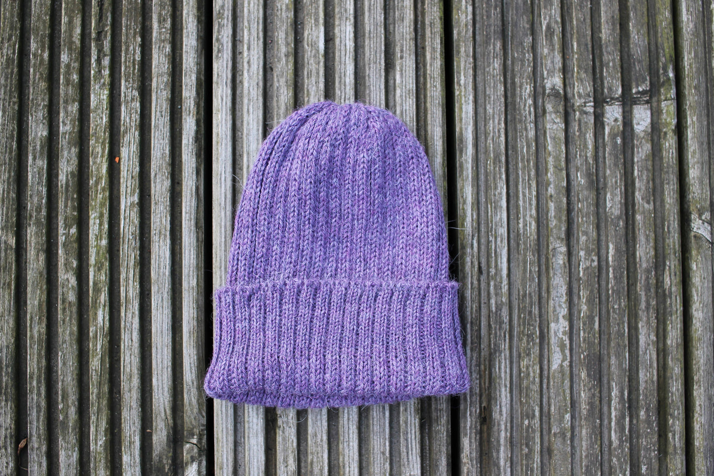 Lavender (light purple) Beanie Hat for Adults. 100% Alpaca