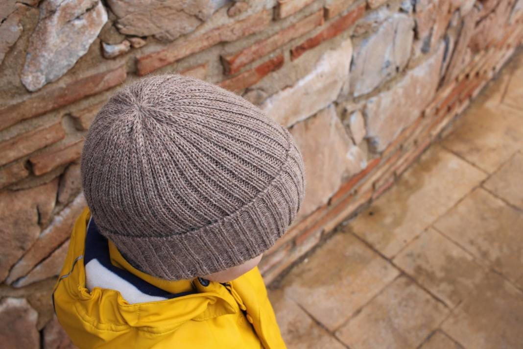 Cafe au lait 100% alpaca beanie hat for babies, toddlers & children